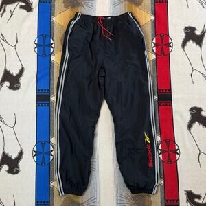 Vintage Y2K Men’s Reebok Swishy Sweatpants Size Large Workout Gym Lifting